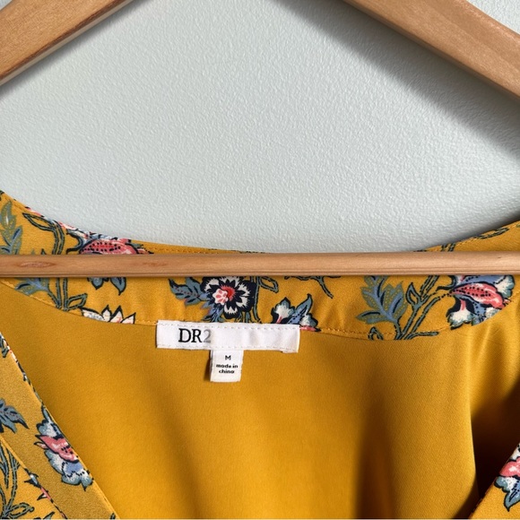 Yellow DR2 Floral-Print Dress in Size M - Picture 3 of 9